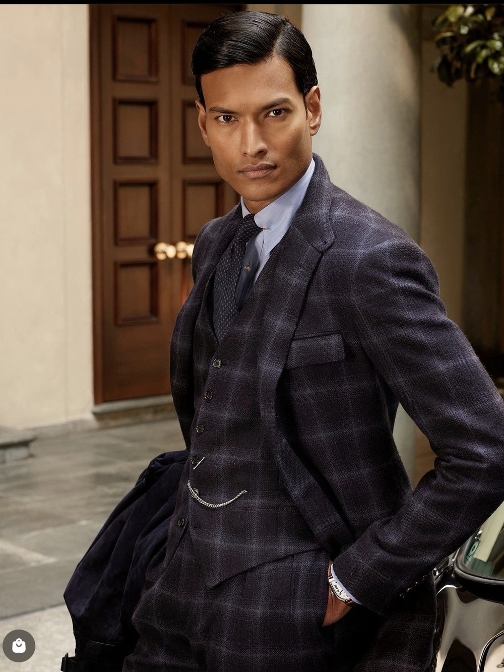 Ralph Lauren Purple Label Three-Piece Suit 40 R